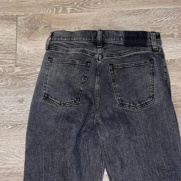 Abercrombie and fitch the Mom high rise black denim jeans size 25 or 0 long - Picture 9 of 10